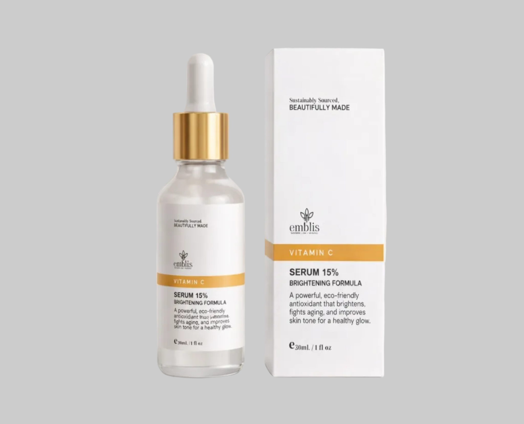 Emblis Vitamin C Serum – 30ml | Radiance-Enhancing Facial Serum