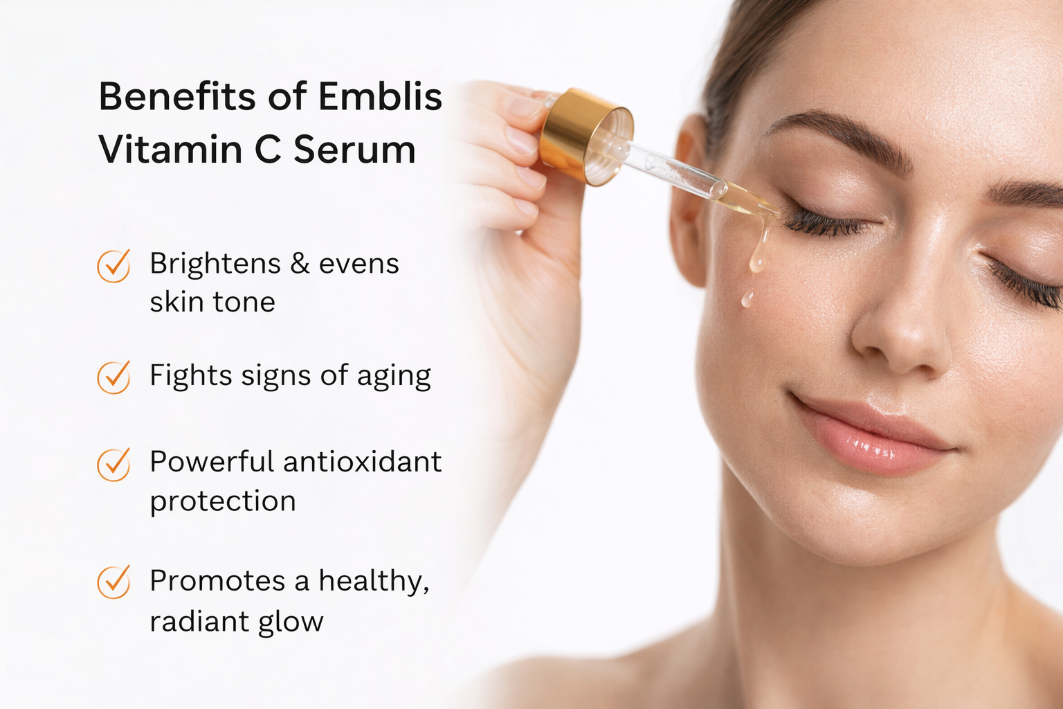 Emblis Vitamin C Serum – 30ml | Radiance-Enhancing Facial Serum