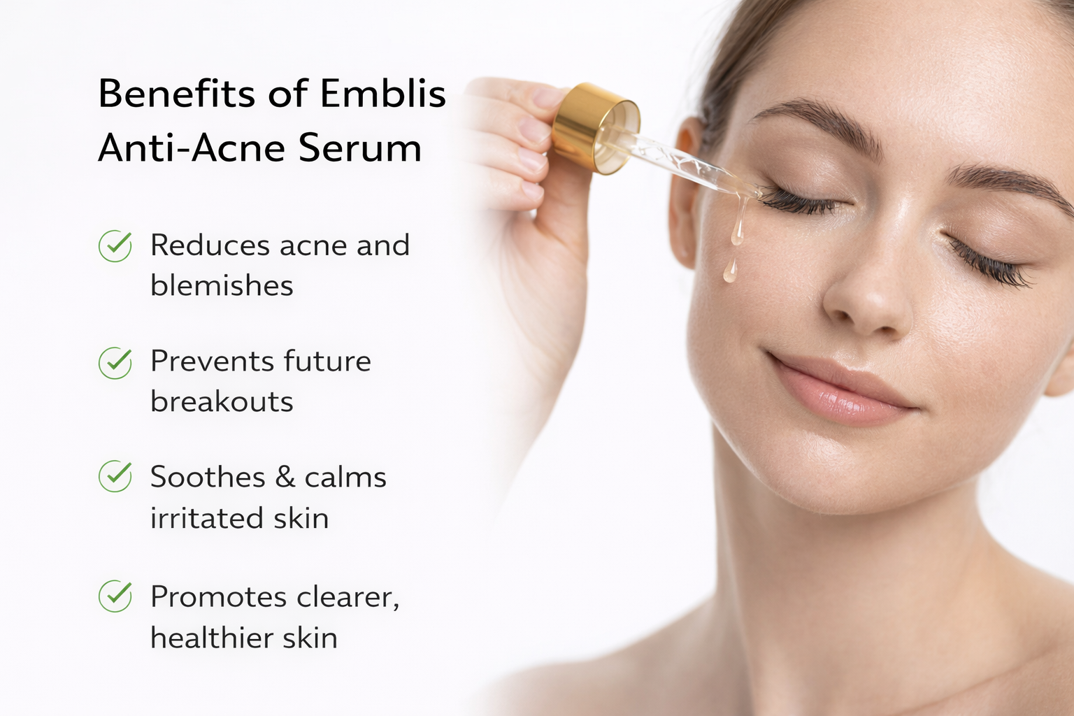 EMBLIS Anti Acne Serum – 30ml | Clarifying Daily Skin Serum