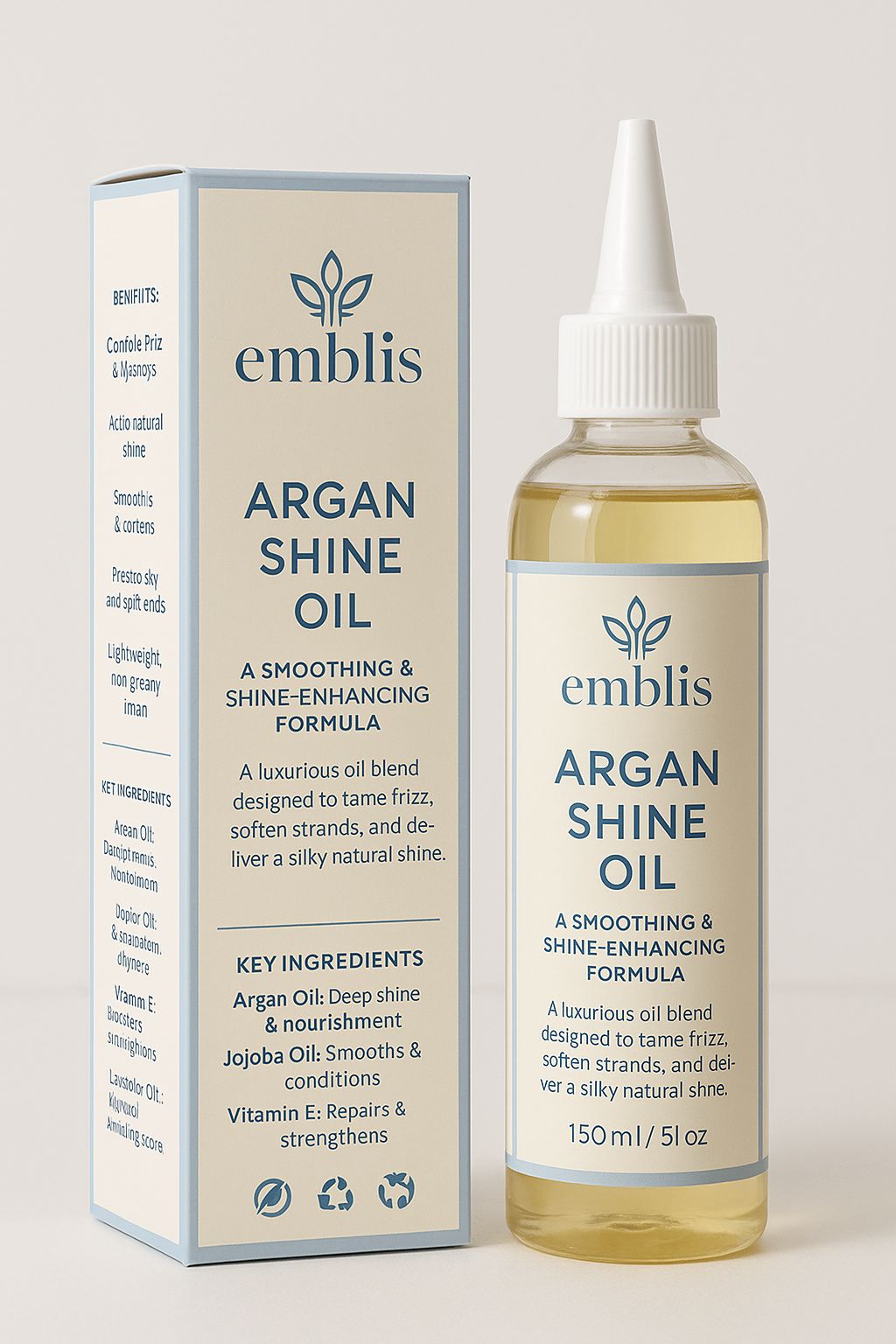 Emblis Argan Shine Oil – Smooth, Glossy, Lightweight Finish