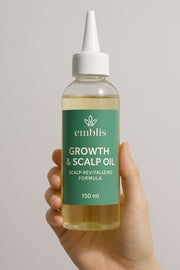 Emblis Growth & Scalp Oil – Nourish Roots, Stimulate Growth